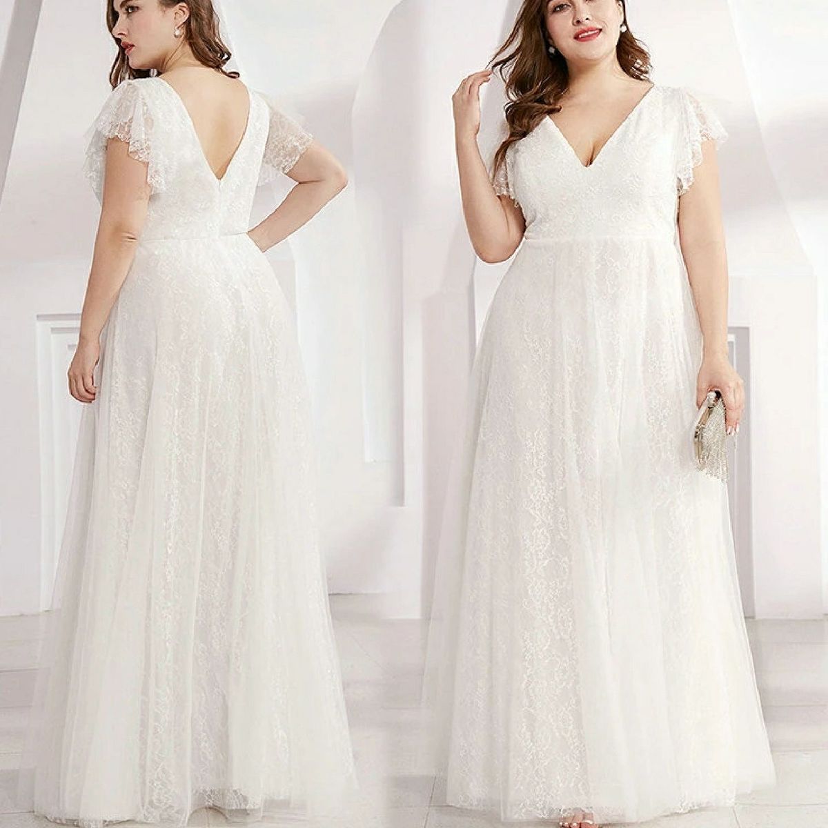 Vestido para pré 2024 wedding plus size