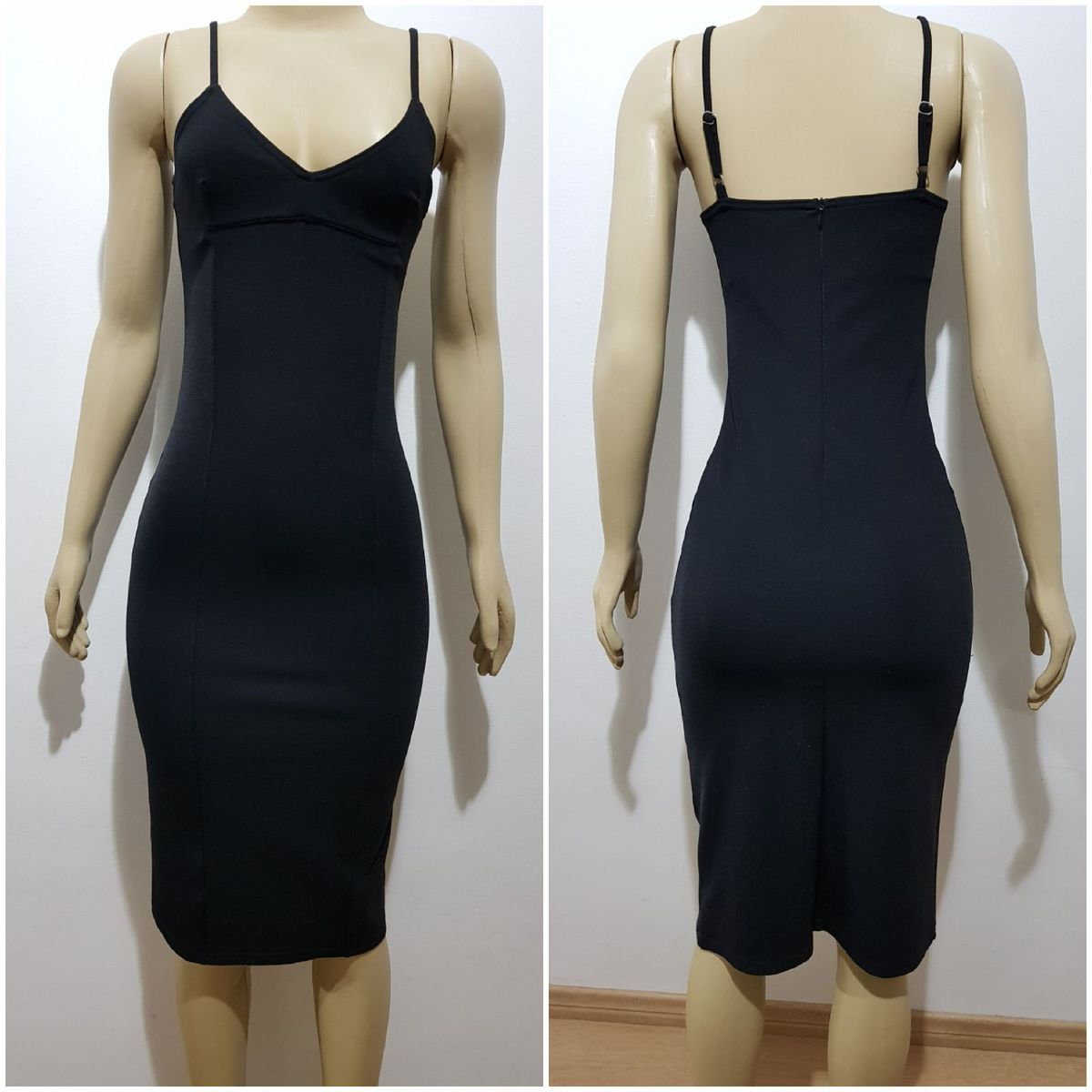 vestido tubinho preto de alcinha