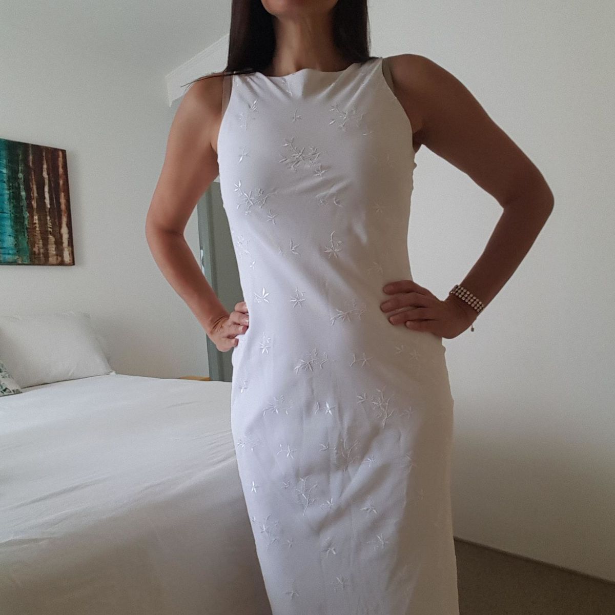 vestido longuete sereia