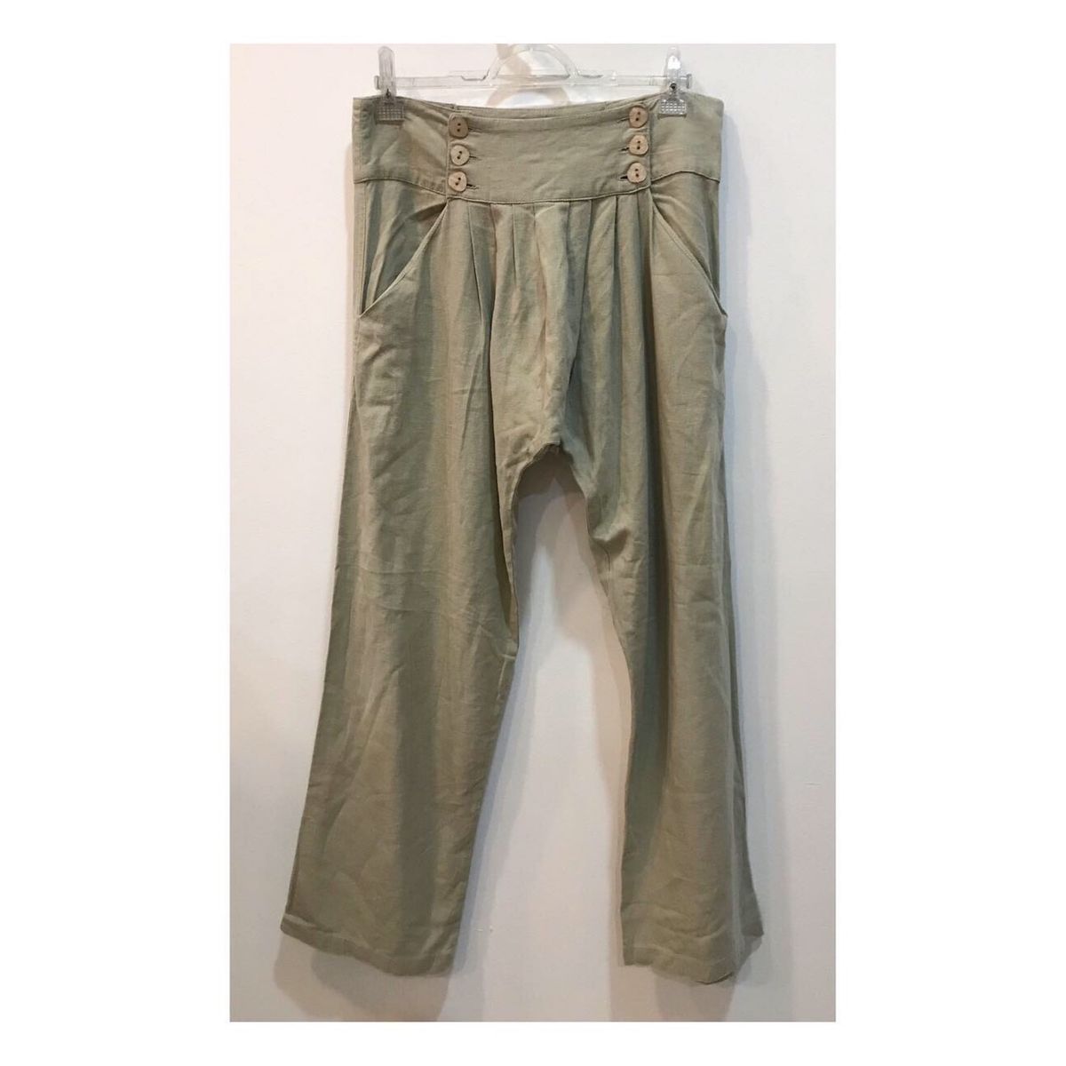 calça saruel de linho feminina