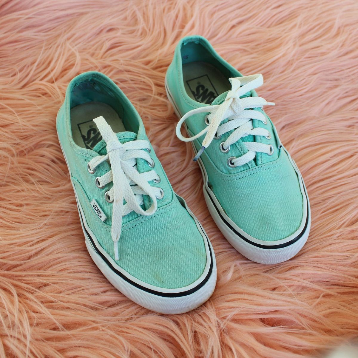 tenis vans verde agua feminino