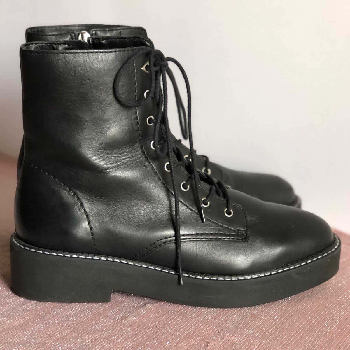 coturno preto feminino schutz