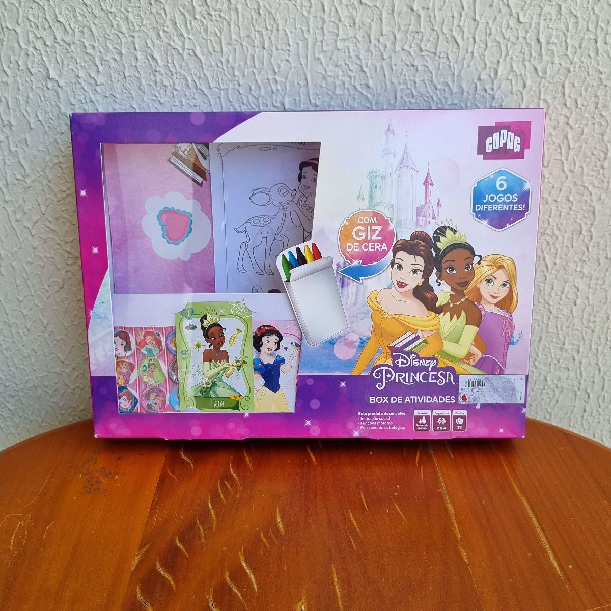 Box De Atividades Personagem Disney Princesas - Copag
