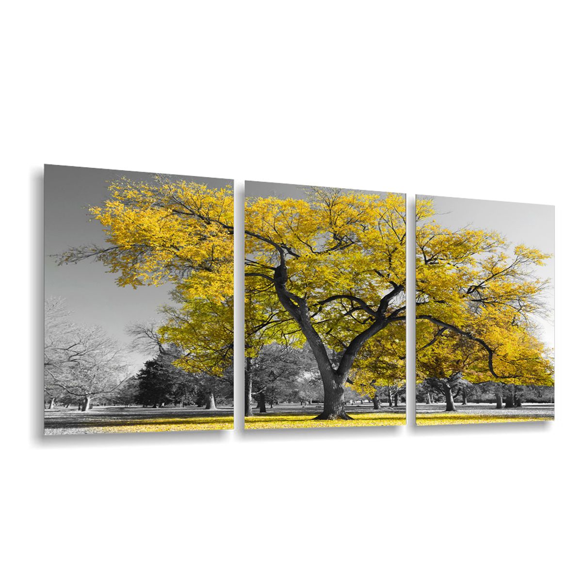 Quadros Decorativos Arvore Vida Botanico Sala Quarto Amarelo