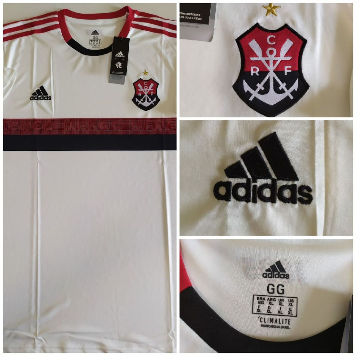 camisa do flamengo branca adidas