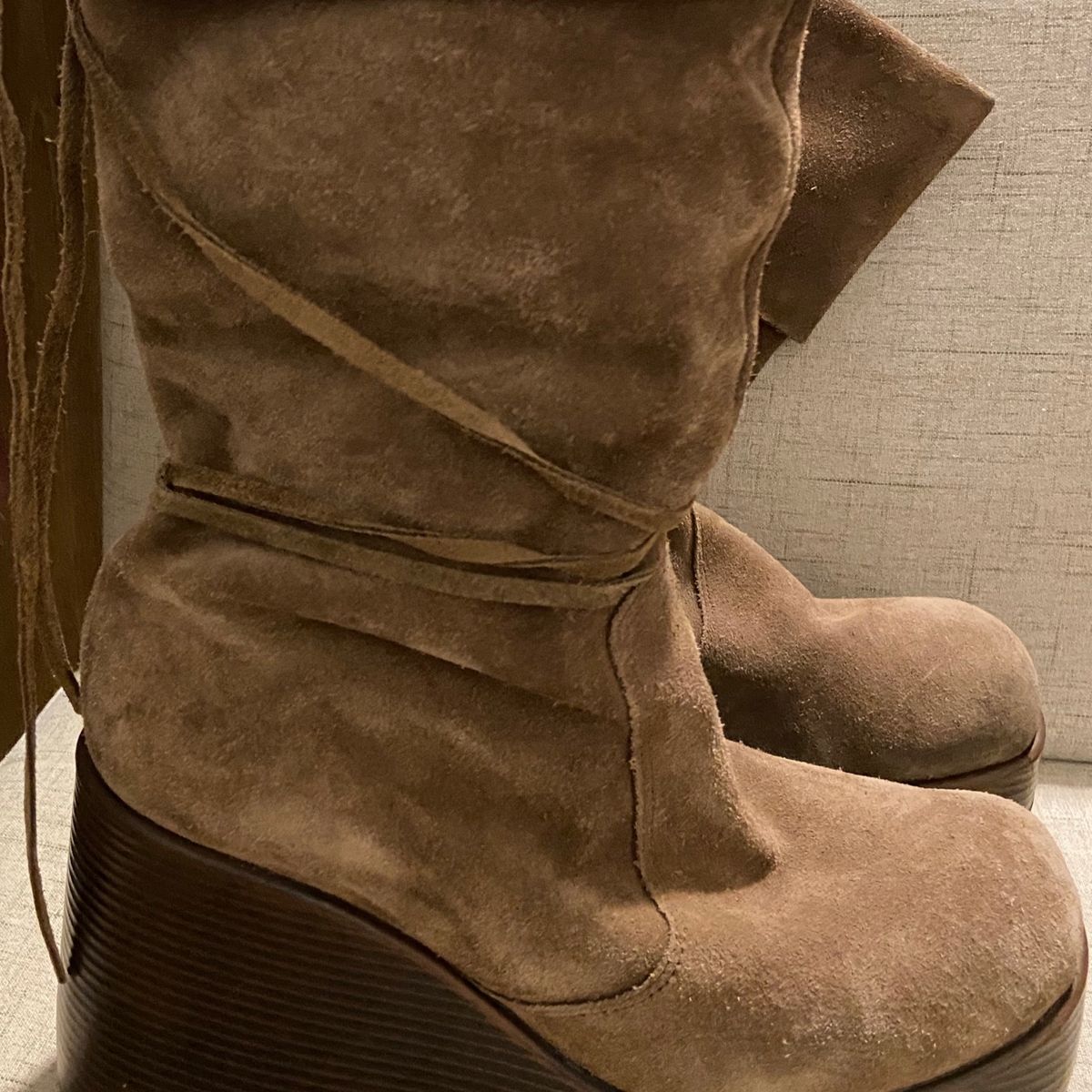 bota nobuck arezzo