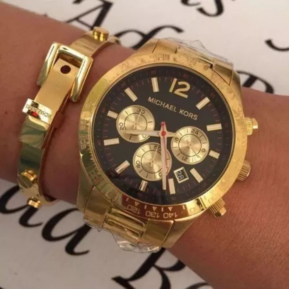 relogio feminino dourado michael kors