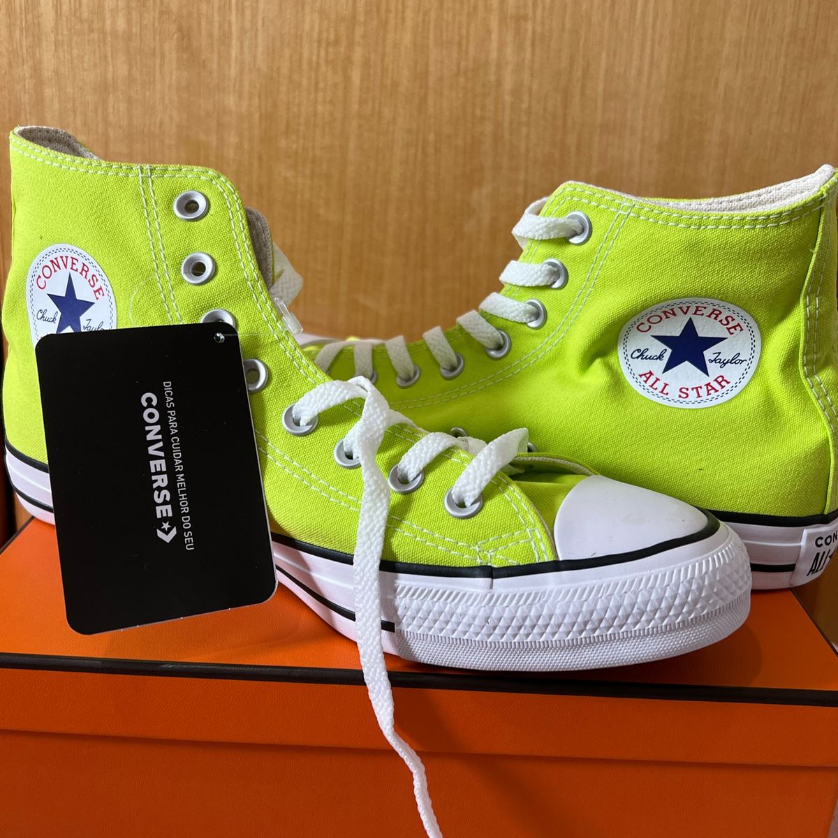 Tenis converse 2025 verde neon