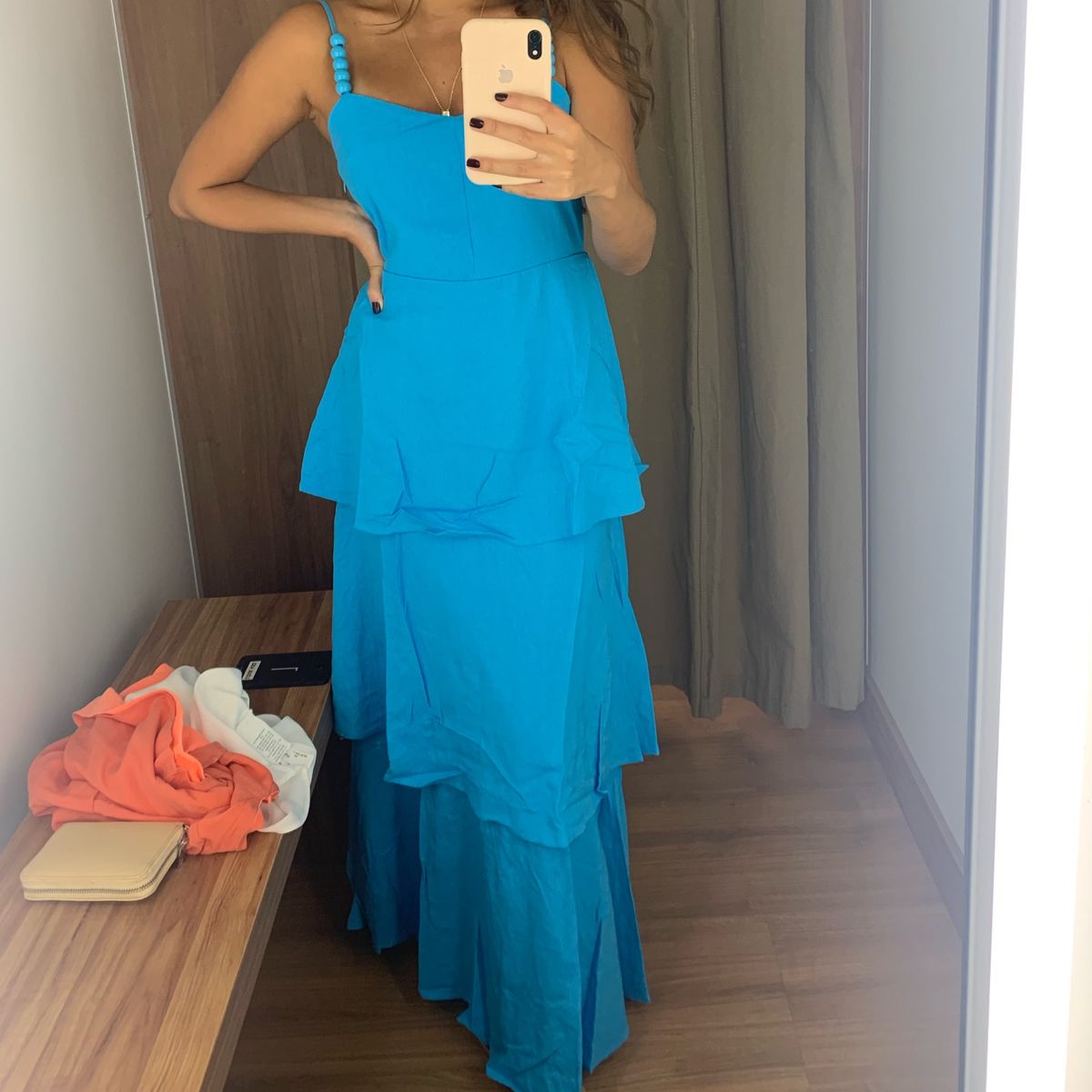 Vestido store azul renner