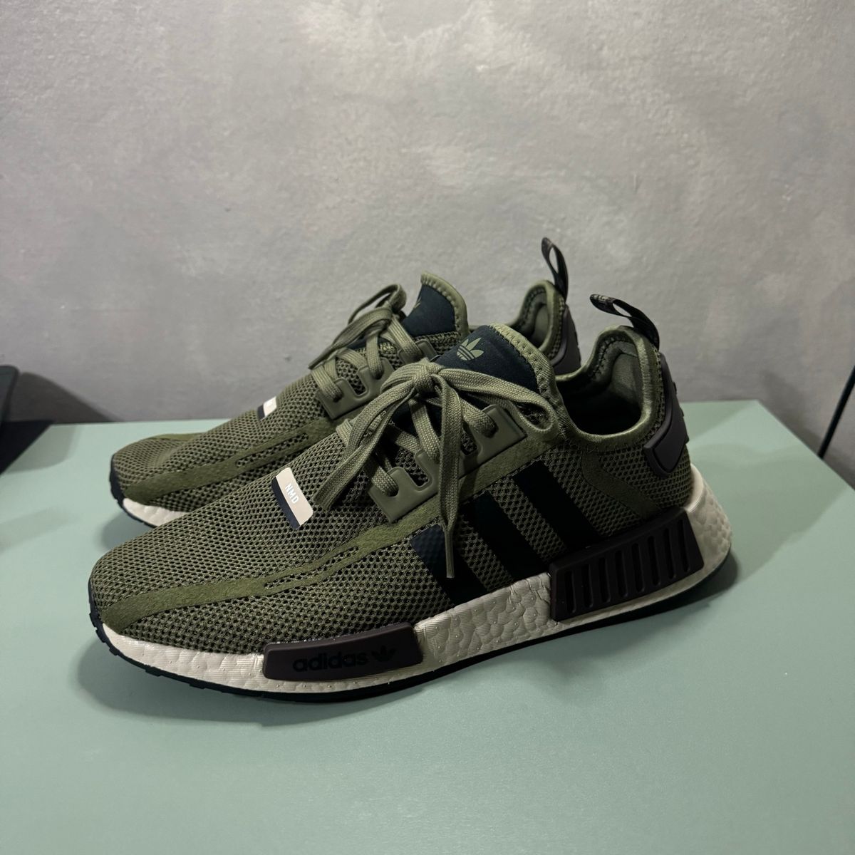 Tenis Adidas Nmd Verde Militar Adidas Nunca Usado 98365418 enjoei