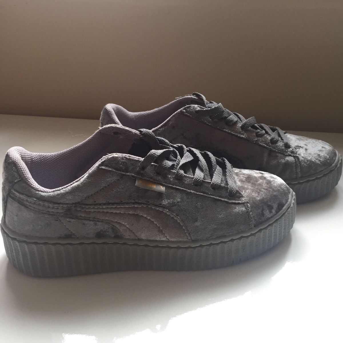 tenis puma rihanna cinza