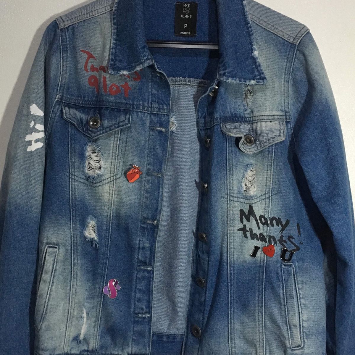 jaqueta jeans pichada