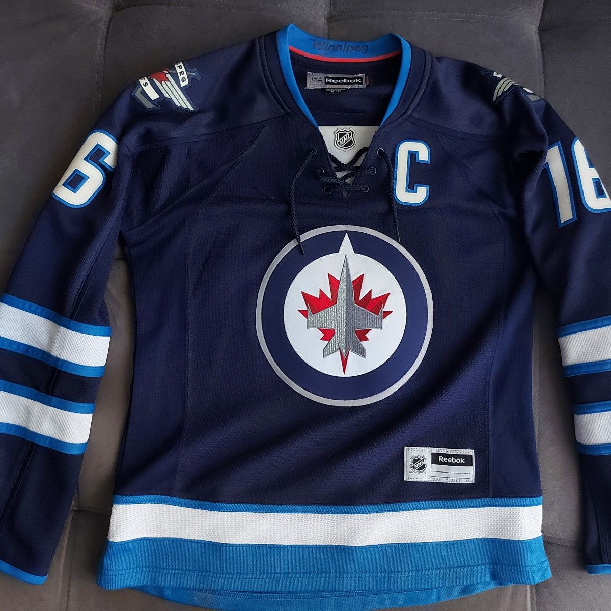 2011-16 WINNIPEG JETS LADD #16 REEBOK REPLICA JERSEY (HOME) Y - Classic  American Sports