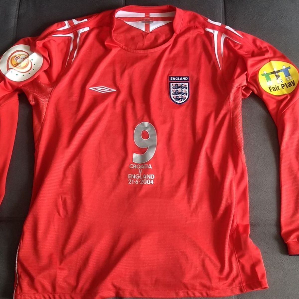 England シャツ 9 Rooney Umbro