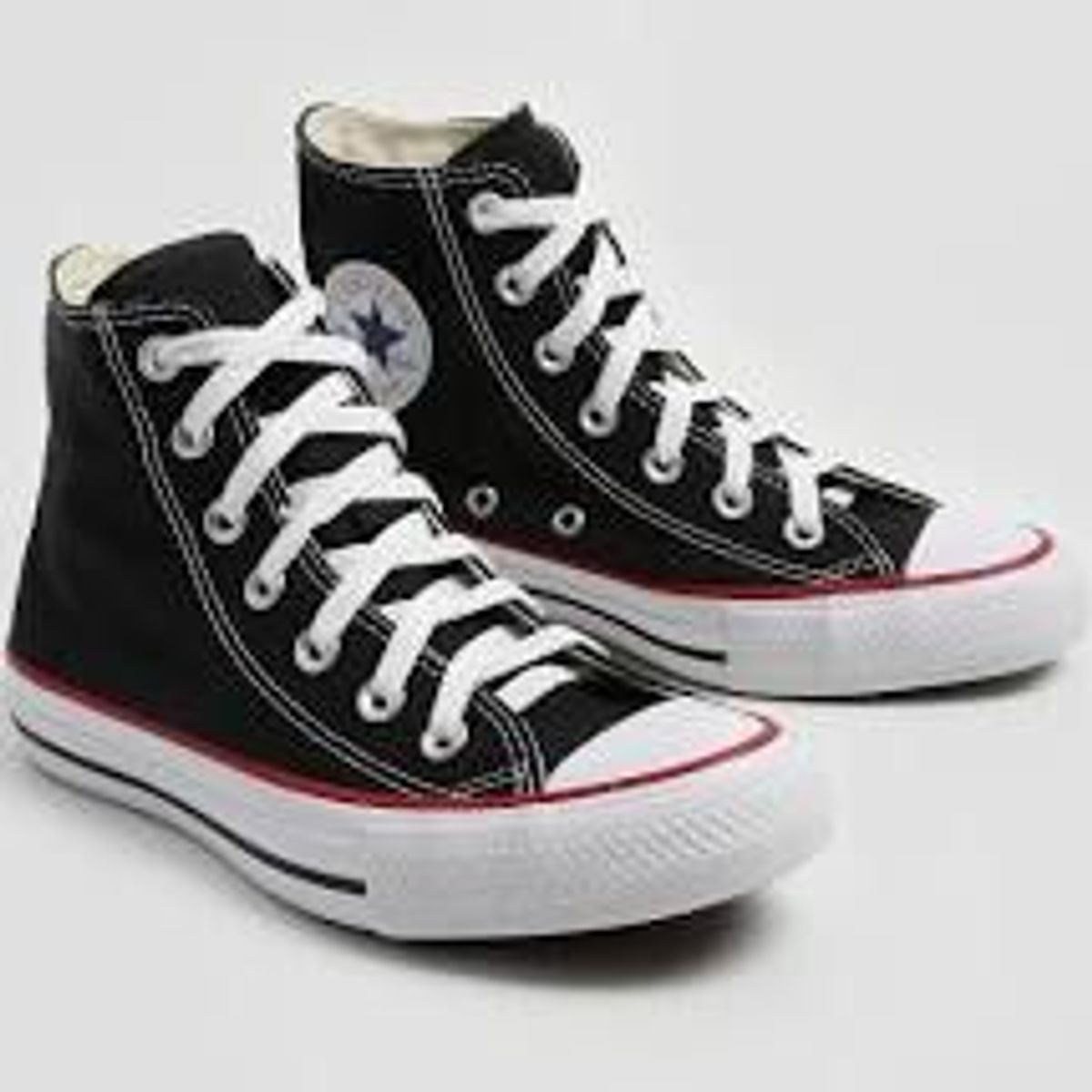 all star preto tecido