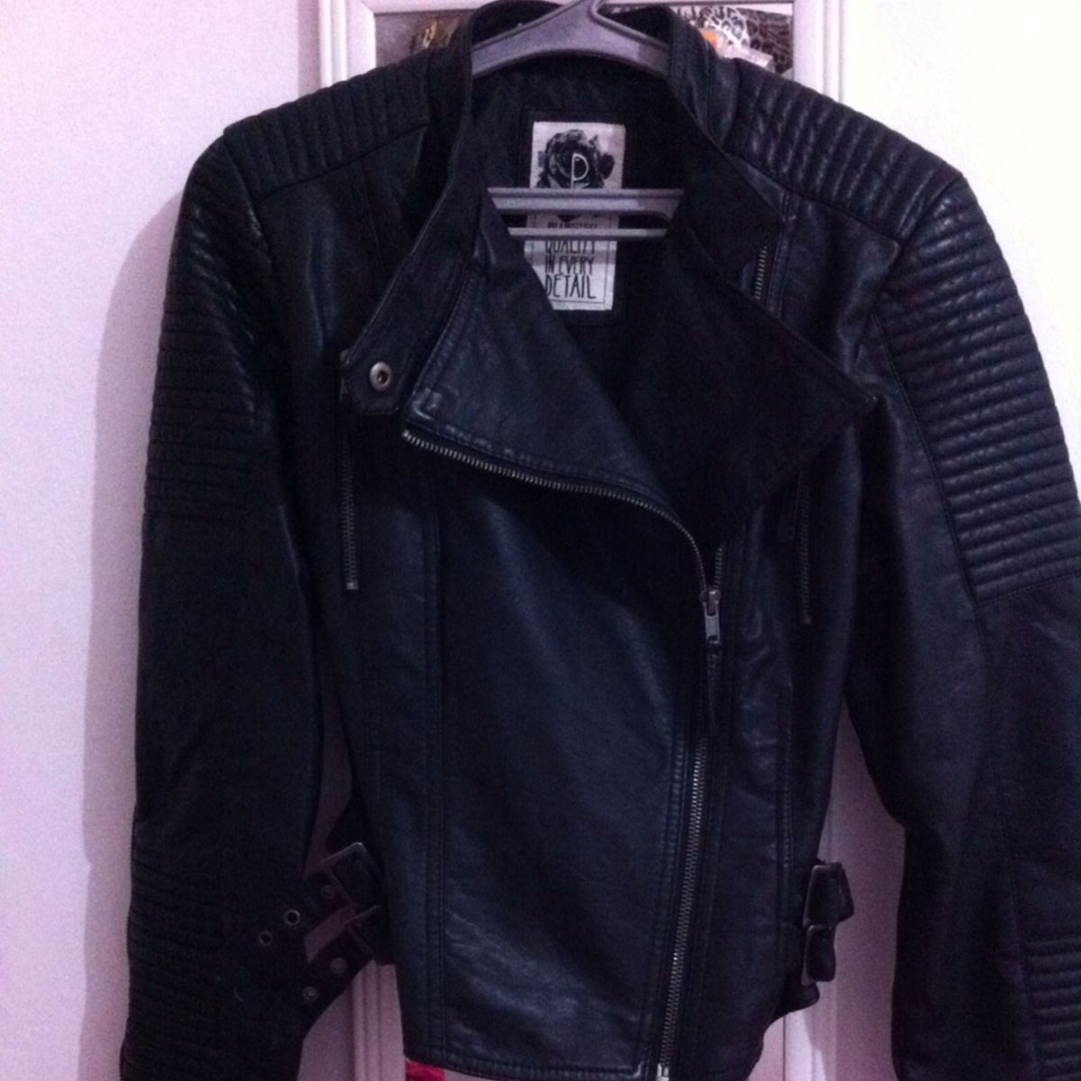 renner jaqueta de couro feminina