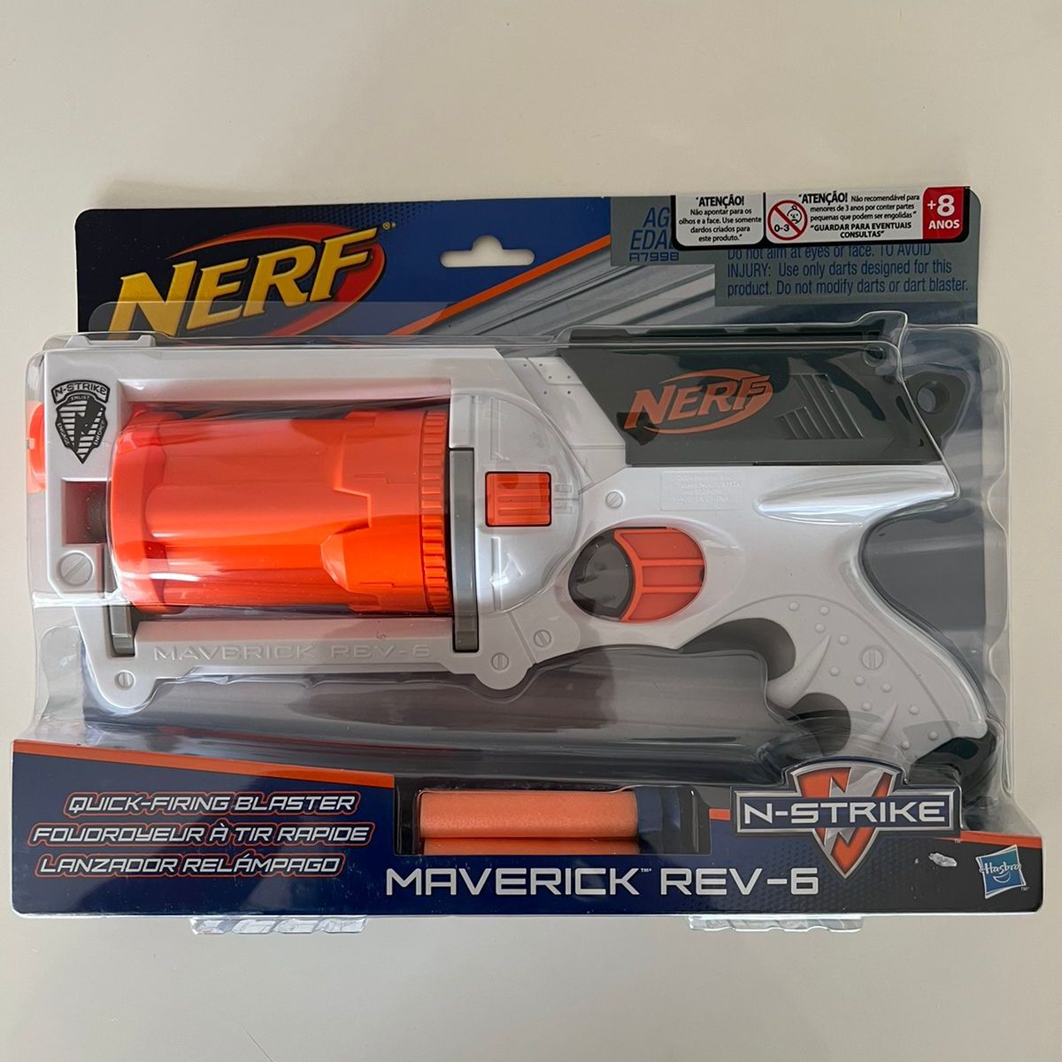Nerf Maverick Rev 6 | Brinquedo Hasbro Nunca Usado 95576009 | enjoei