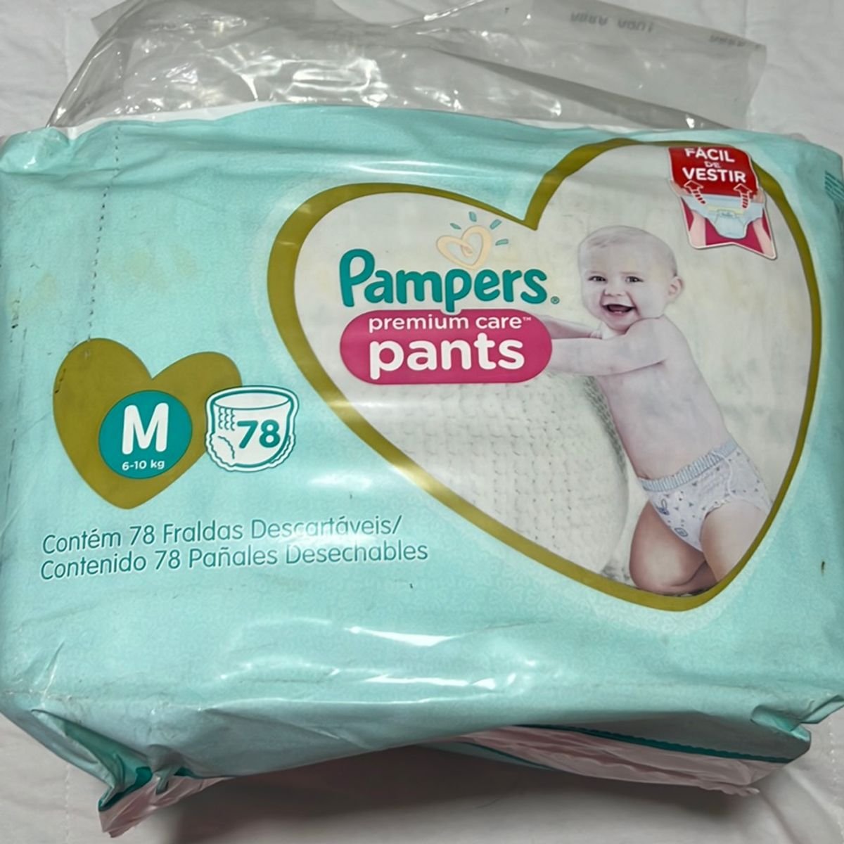 Fraldas Pampers Pants Premium Care M 78 Unidades