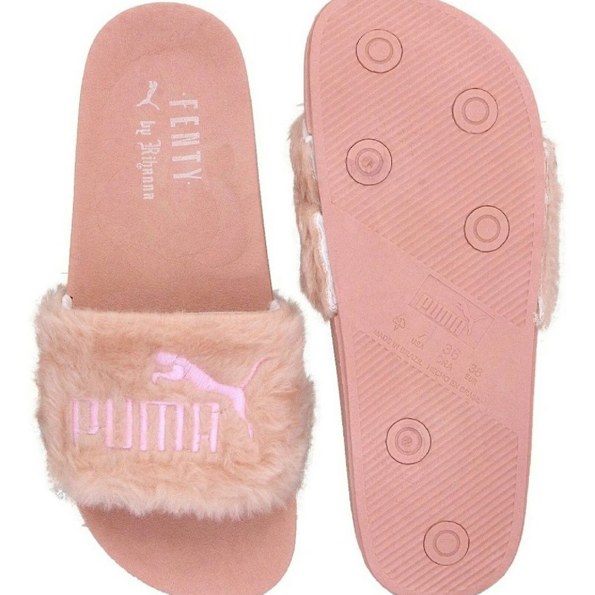 chinelo da puma de pelinho