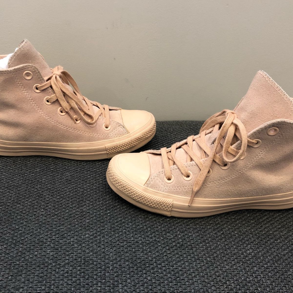 all star rosa camurça