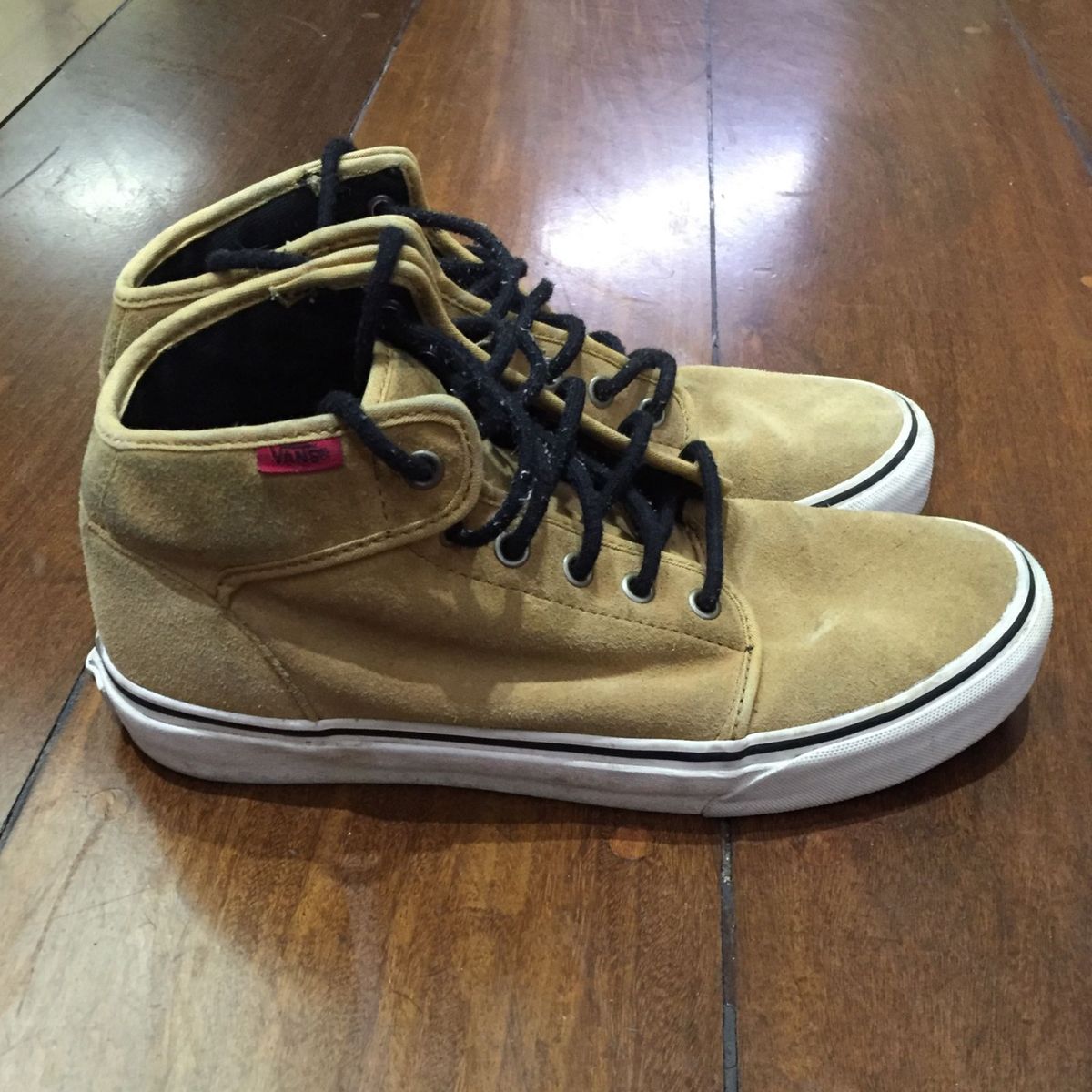 vans cano alto marrom