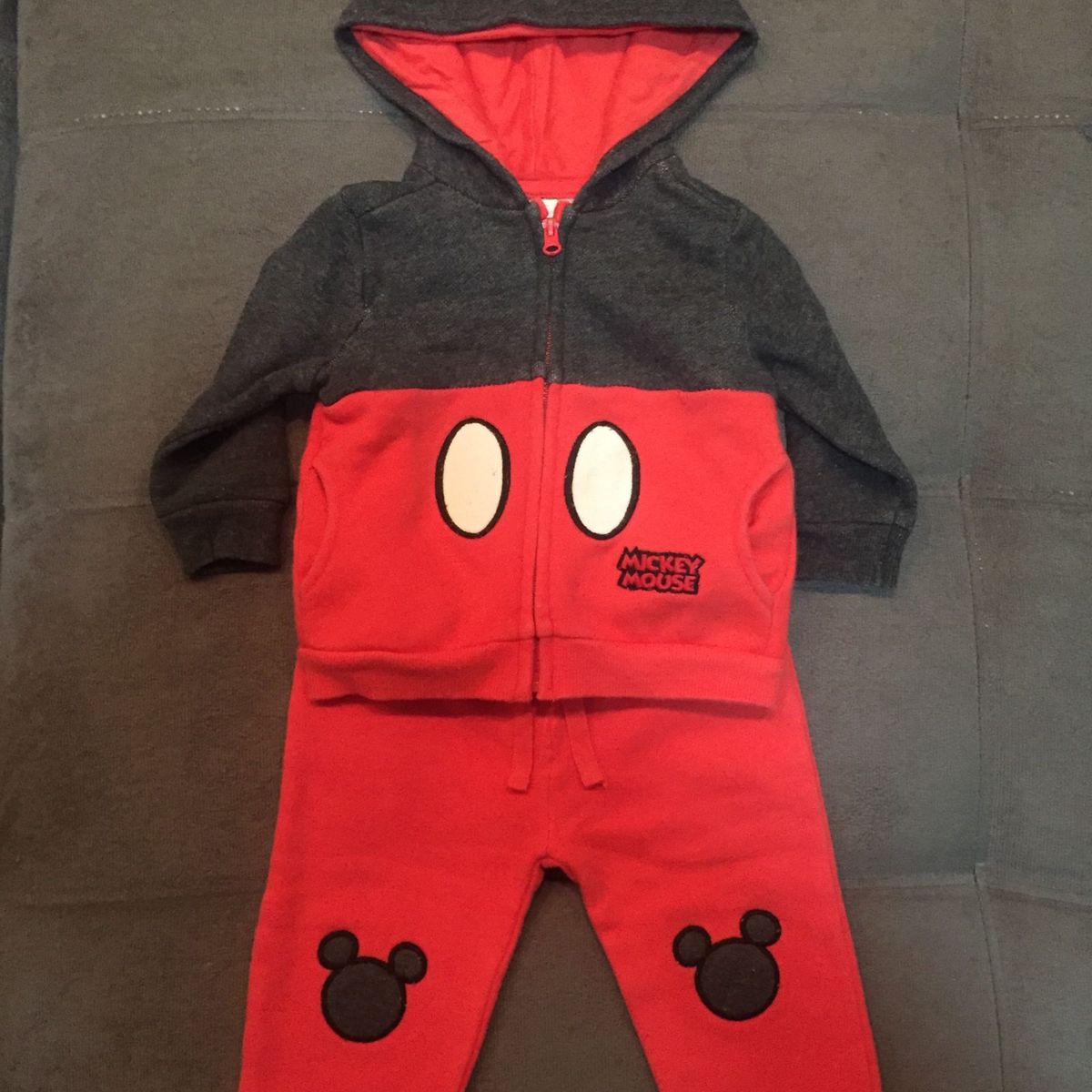 conjunto moletom mickey bebe