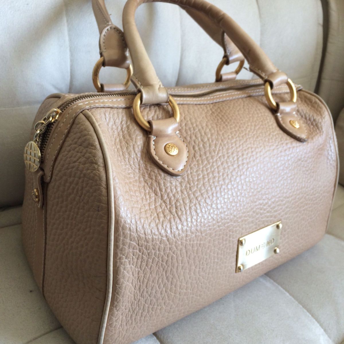 bolsa de couro dumond promoção