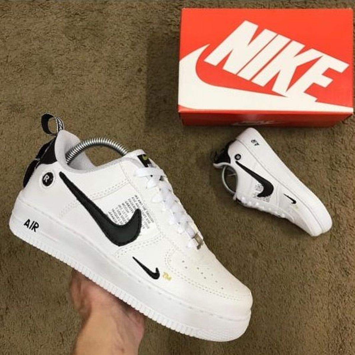 nike air force preto e branco masculino