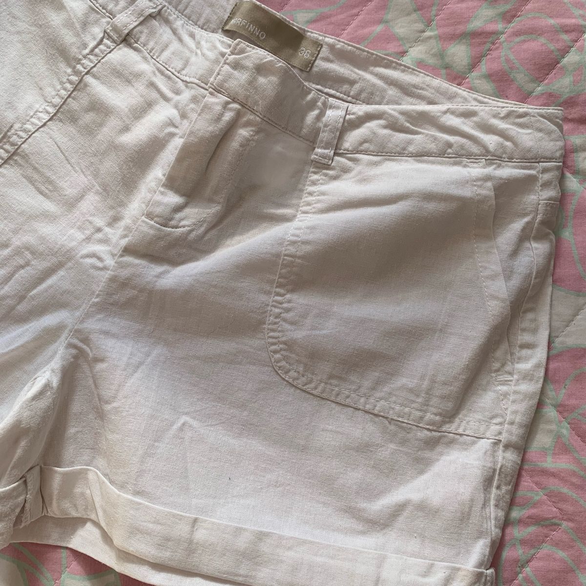 Shorts Branco, Shorts Feminino Usado 95592431