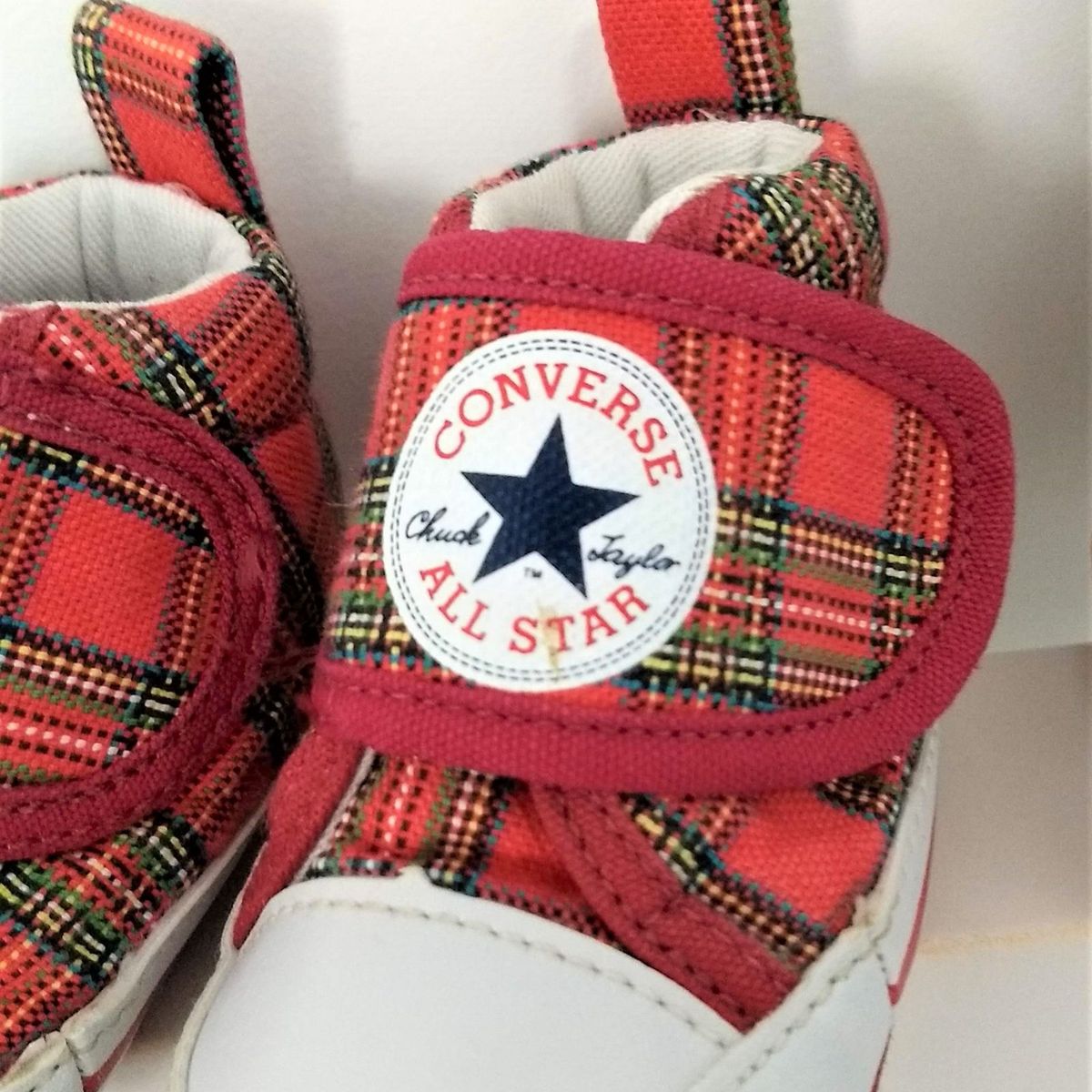 all star vermelho velcro