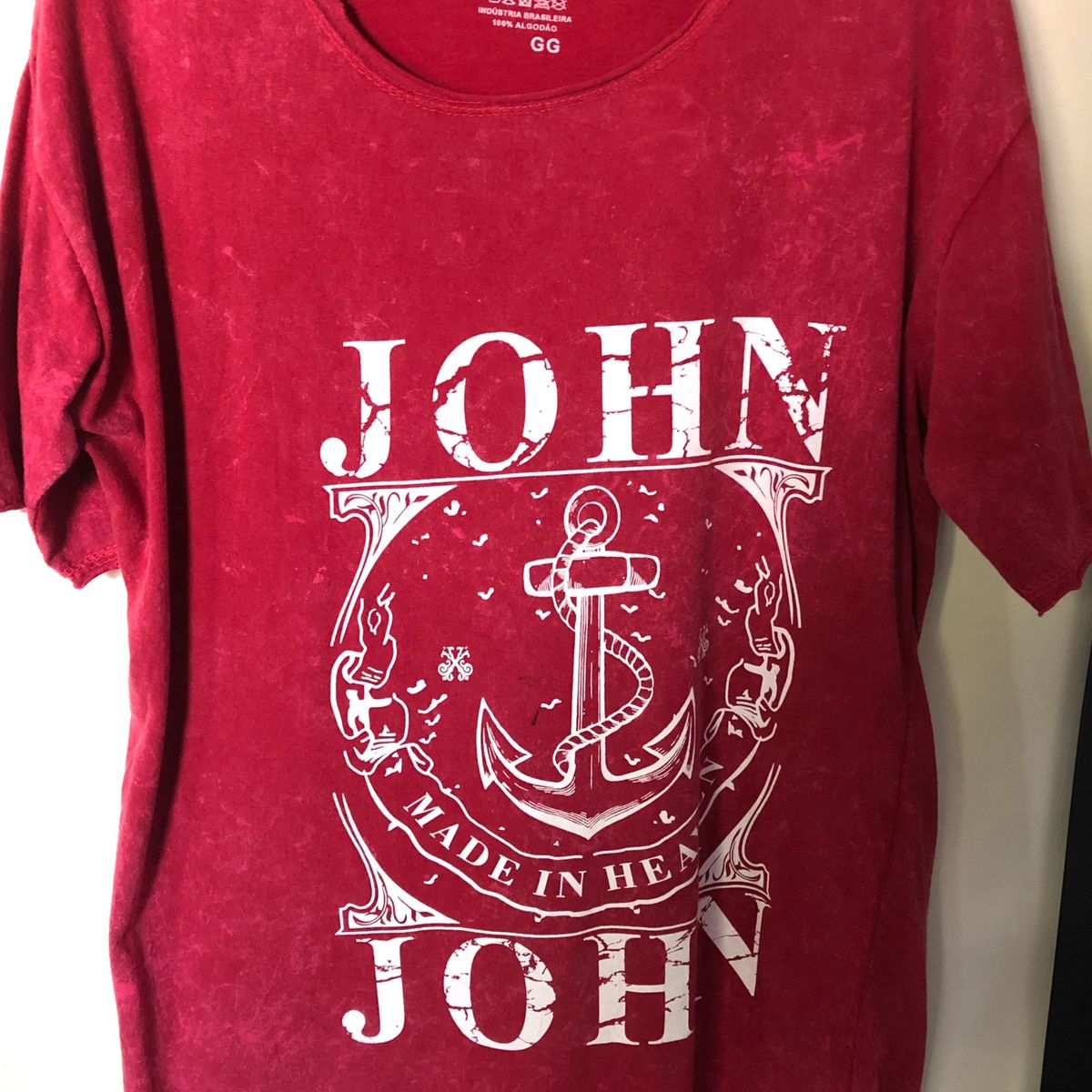 Camisa JohnJohn Masculina Vermelha