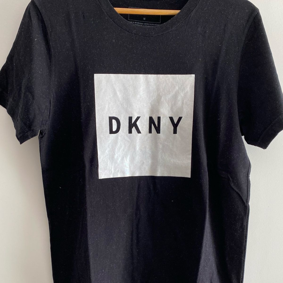 Camisa DKNY Jeans Original Abotoamento Bege Feminina