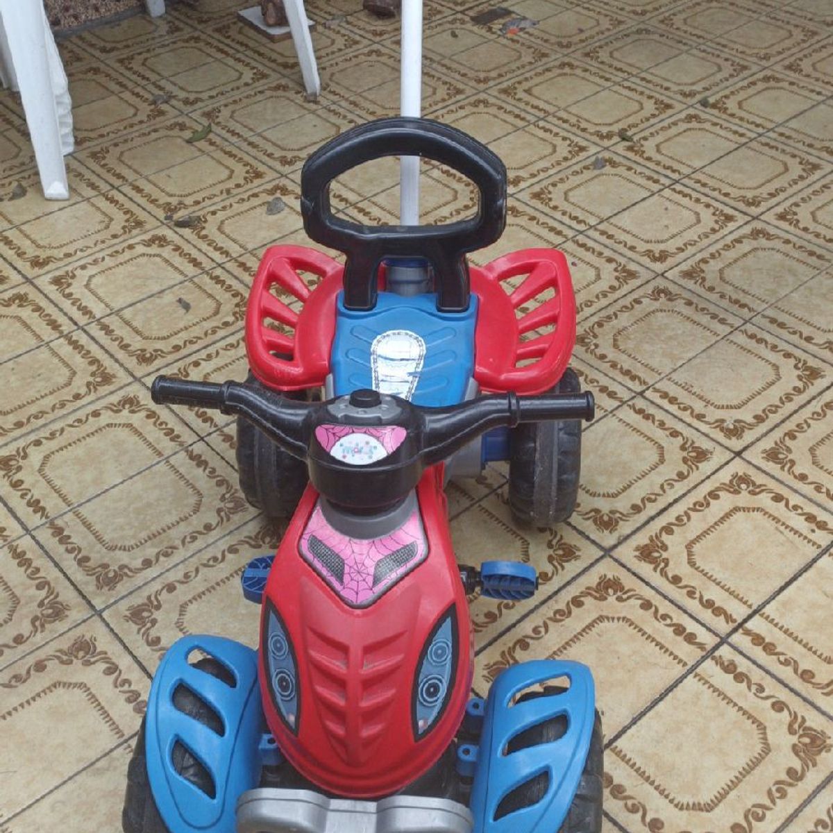 Quadriciclo Infantil Homem-Aranha Maral Com Gancho Para Sacola Até 1,5kg em  Promoção na Americanas