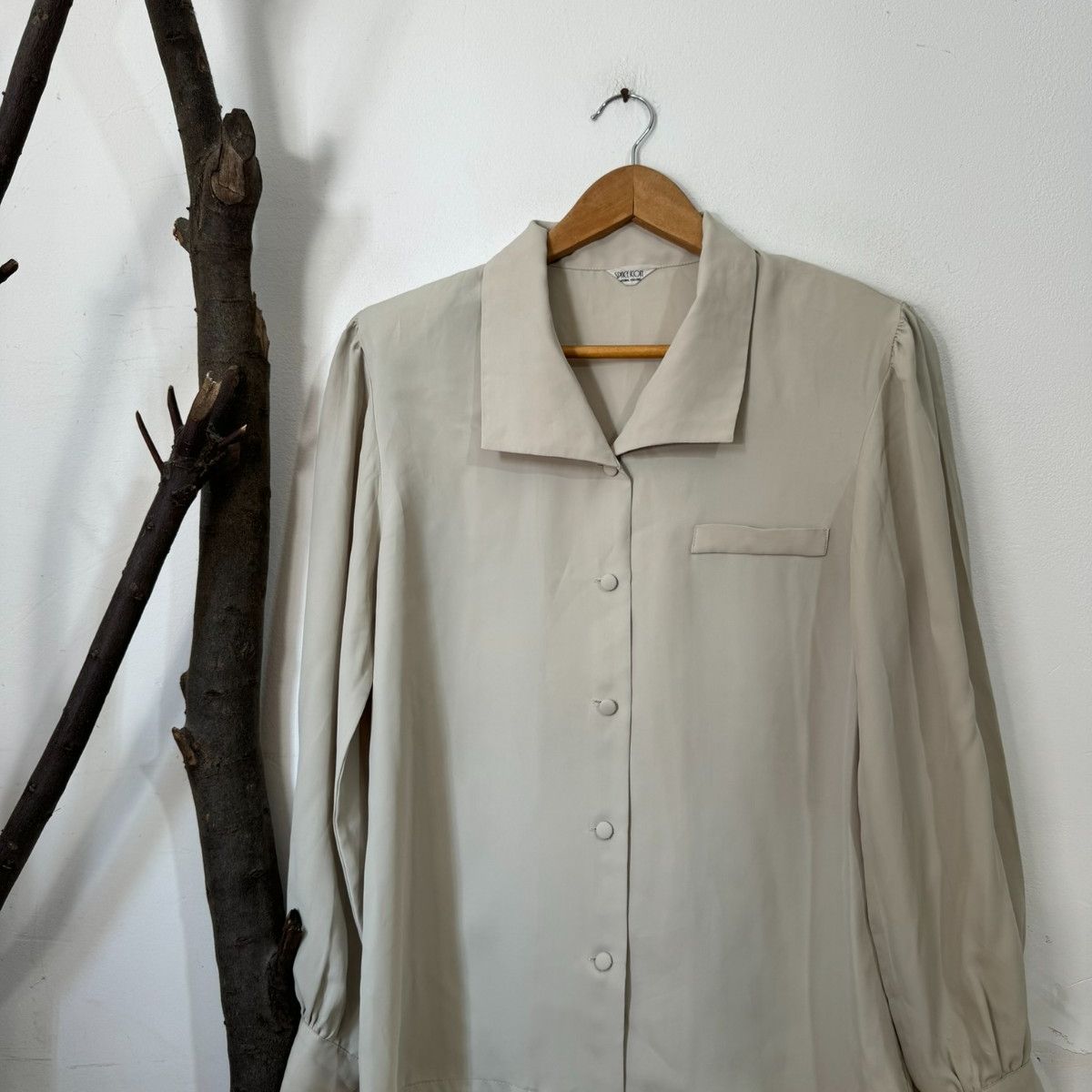 トップス 2011 Camisa Japonesa Vintage Botões de Tecido | Vintage Usado 101076947