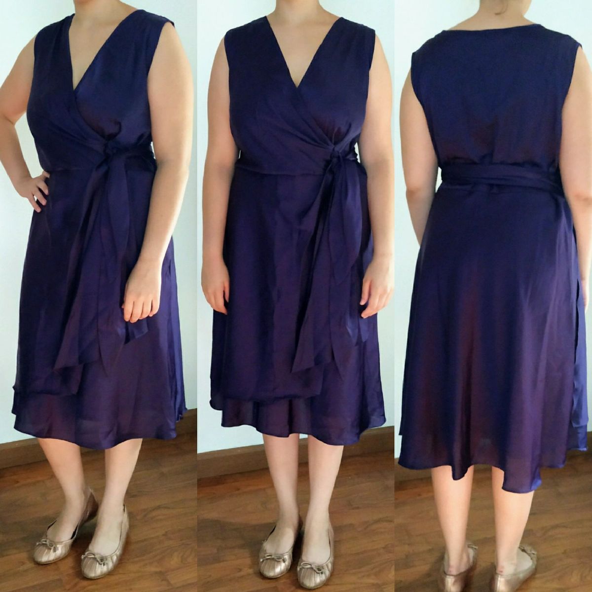 vestido midi de festa plus size