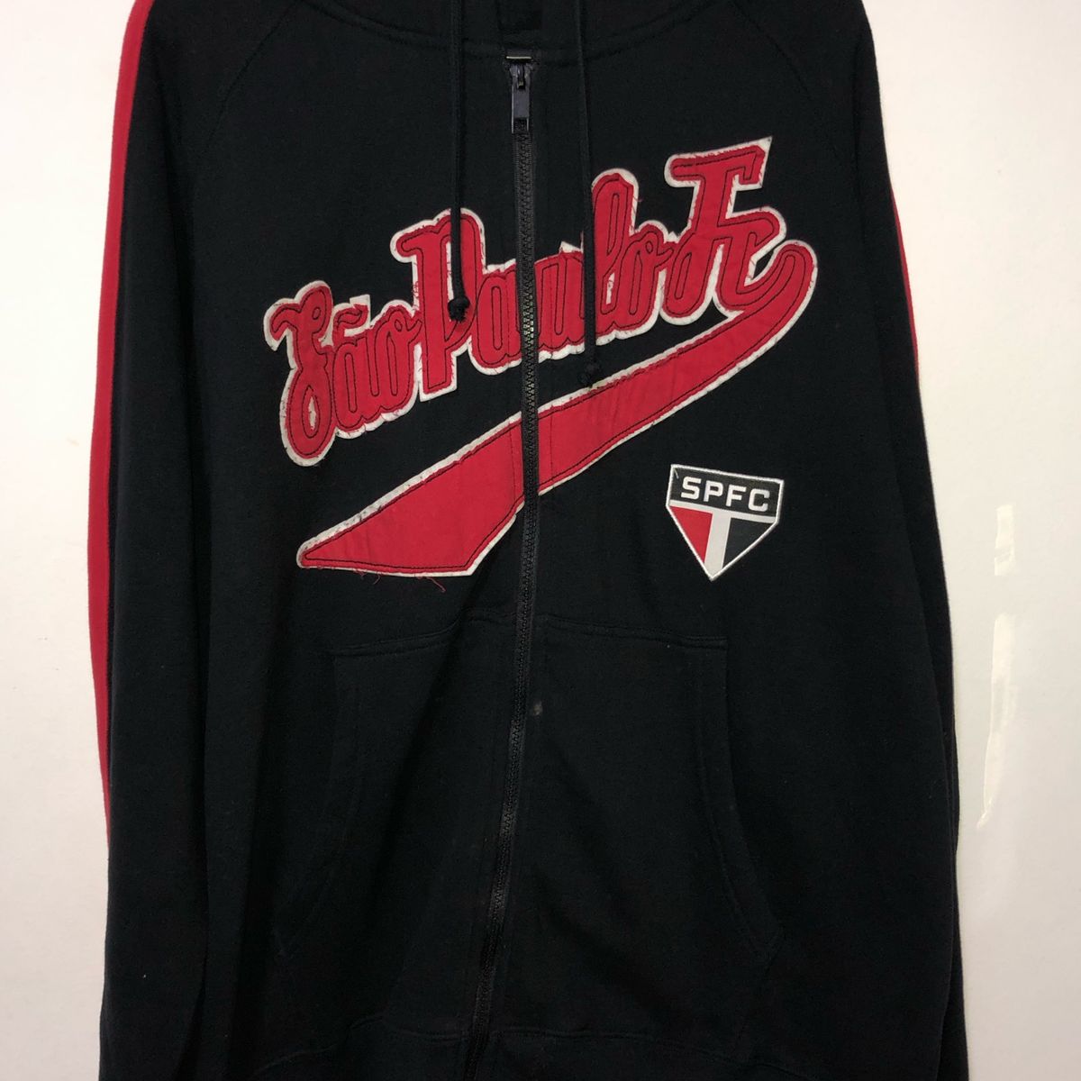 Moletom com Capuz São Paulo F C | Roupa Esportiva Masculino Braziline Usado 40291202 | enjoei