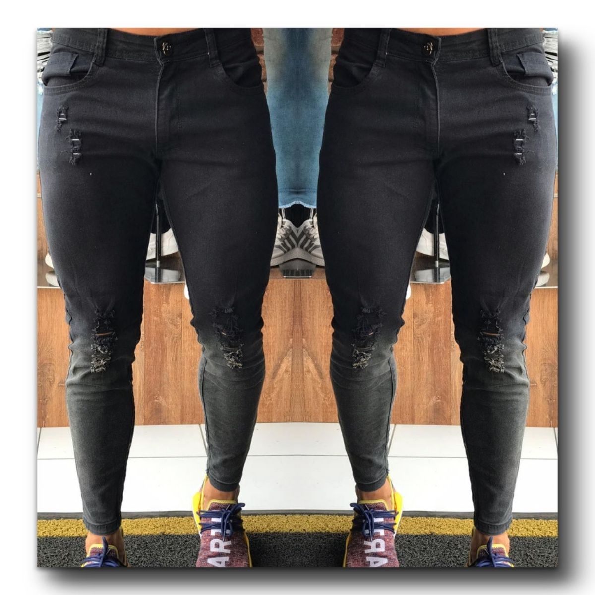 calça skinning masculina