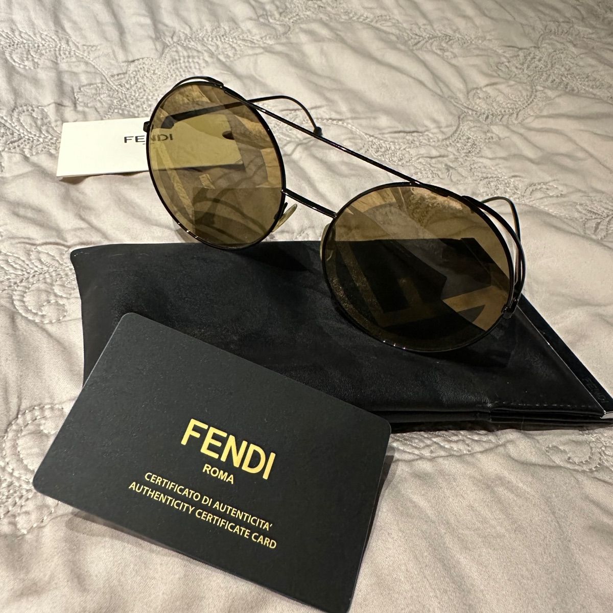 90s〜2000s デッドストック Y2K ハーフリムメガネ FENDI 廃盤