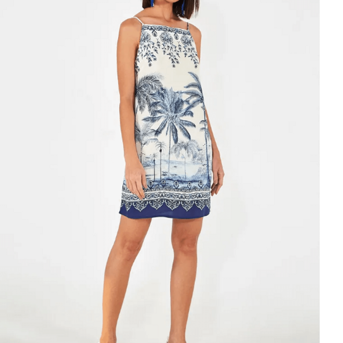 vestido curto coqueiro etnico