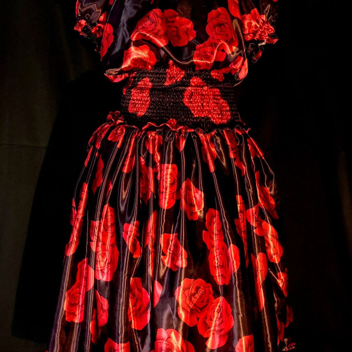 Conjunto Pomba Gira Padilha Floral Rosa Vermelha Cigana Umbanda Pronta Entrega Saia Feminina Nunca Usado 75461310 enjoei