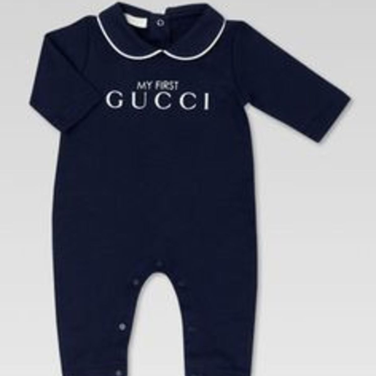 Ai Que Bebe De Luxo Macacao Gucci 9meses Com Babador E Caixa Original Roupa Infantil Para Bebe Gucci Baby Nunca Usado Enjoei