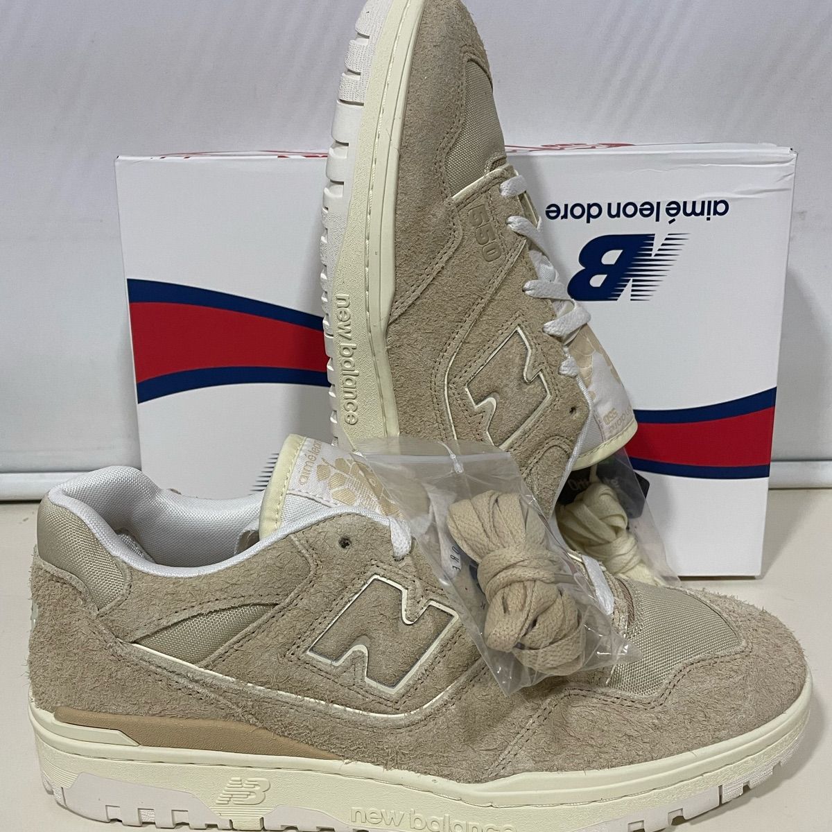 Tênis Aimé Leon Dore X New Balance 550 Taupe Beige #44 Novo Tênis Aimé Leon Dore X New Balance 550 Taupe Beige #44 Novo