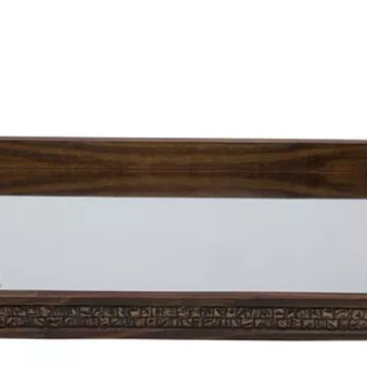 WOODART Coquinho Bandeja de Madeira com Espelho, Marrom, 51 x 35 x 5 cm