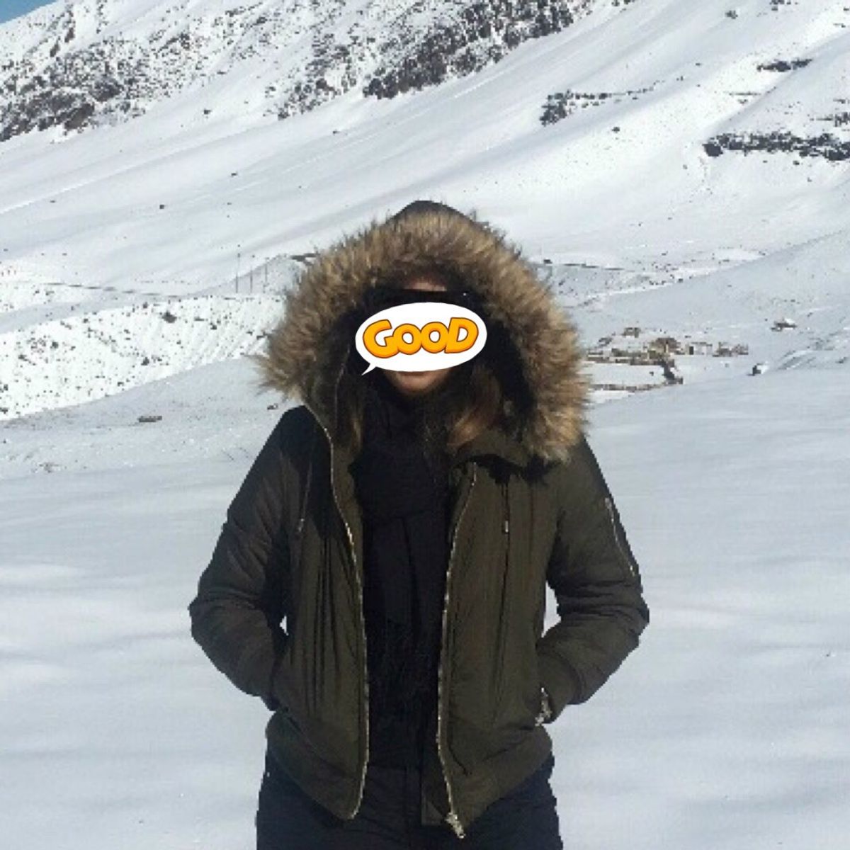 casaco frio neve