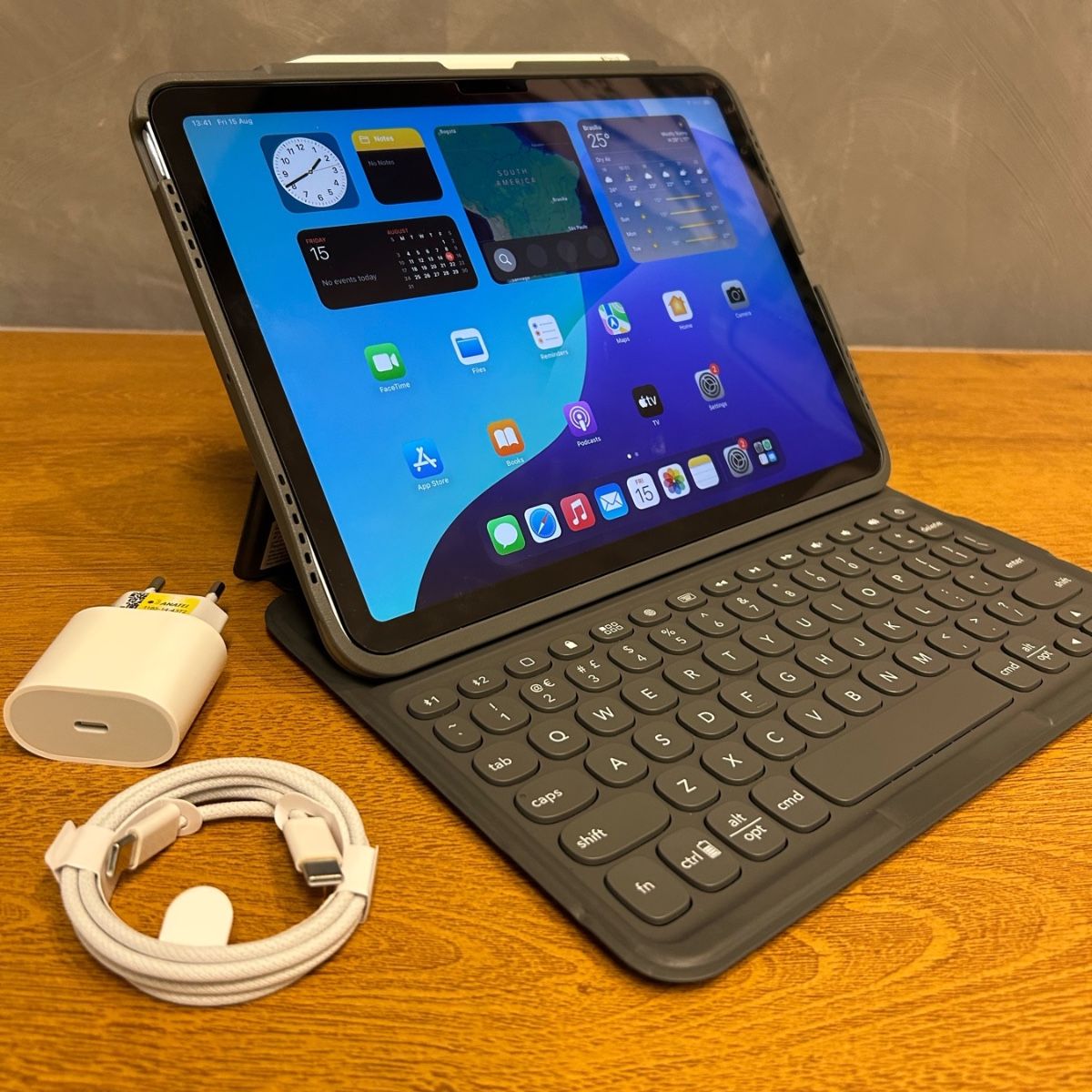 Ipad Air M2 11 128gb Garantia Applecare Pencil Teclado Capa