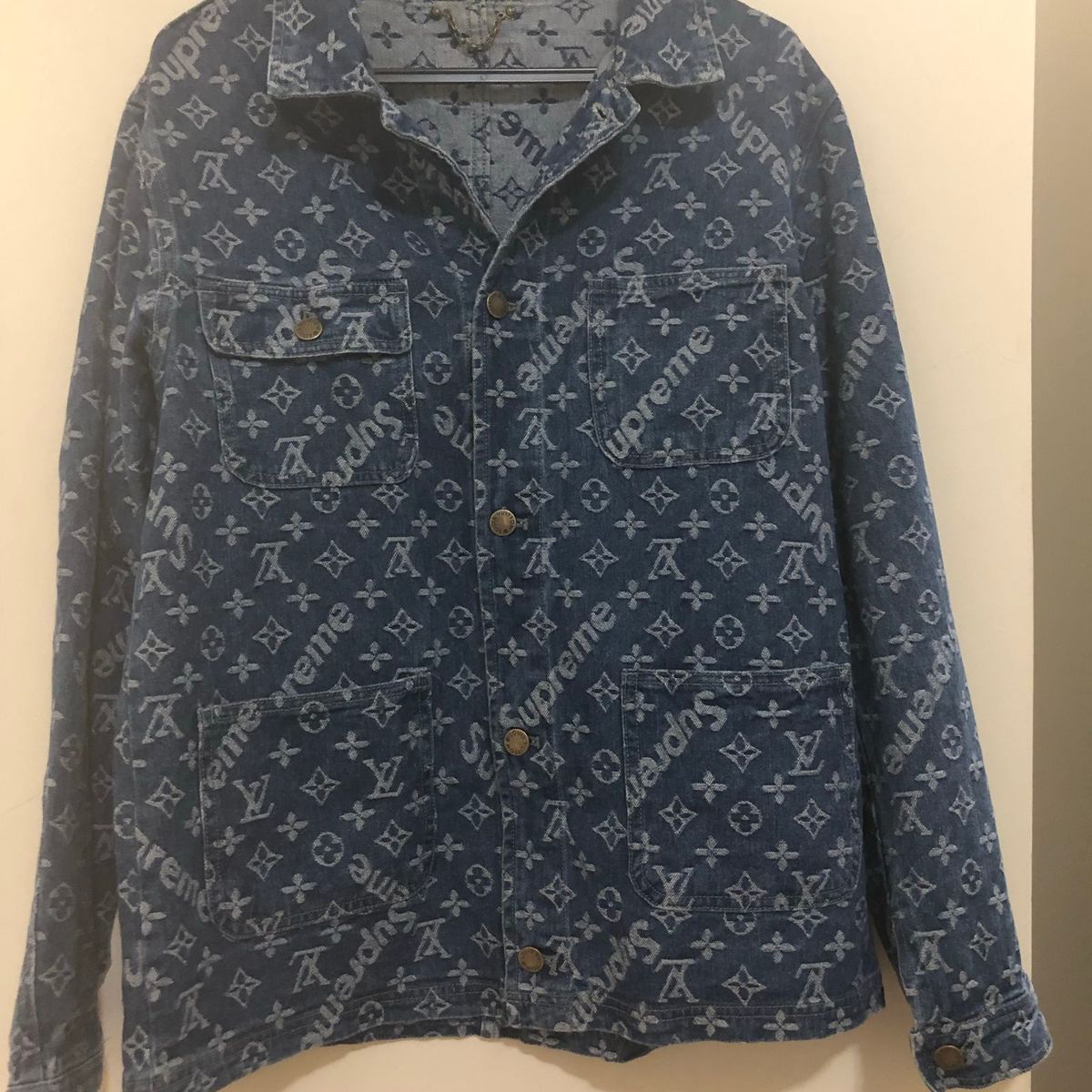 jaqueta jeans louis vuitton