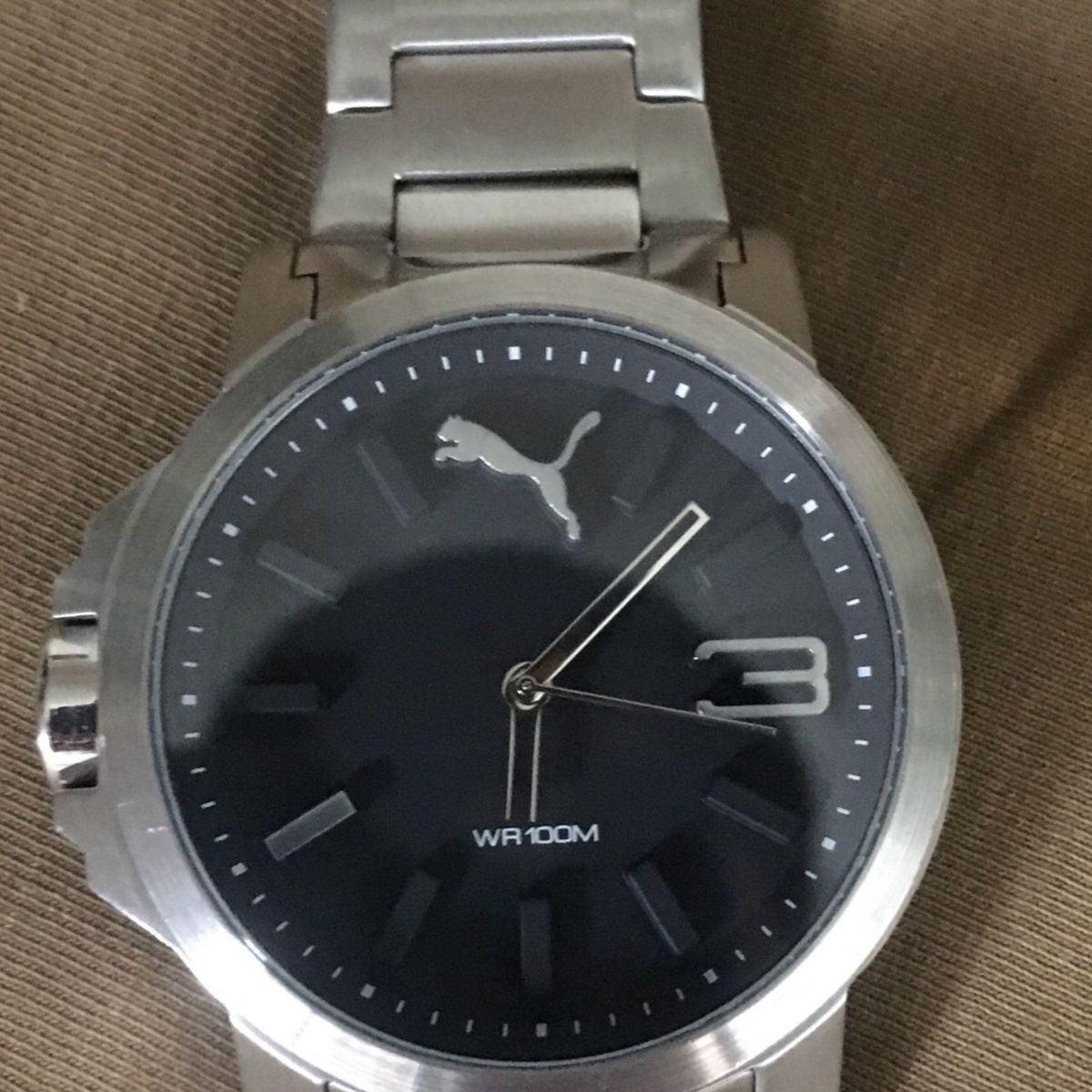 relogio puma wr100m dourado