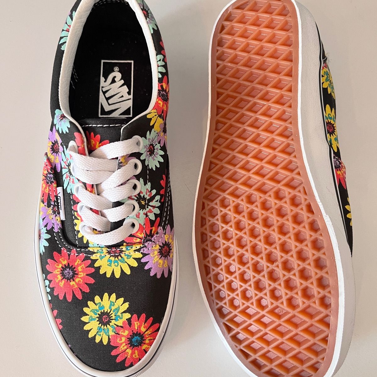 Tenis Vans Feminino Estampado Floral Flores Colorido Vans Nunca Usado 106014742 enjoei
