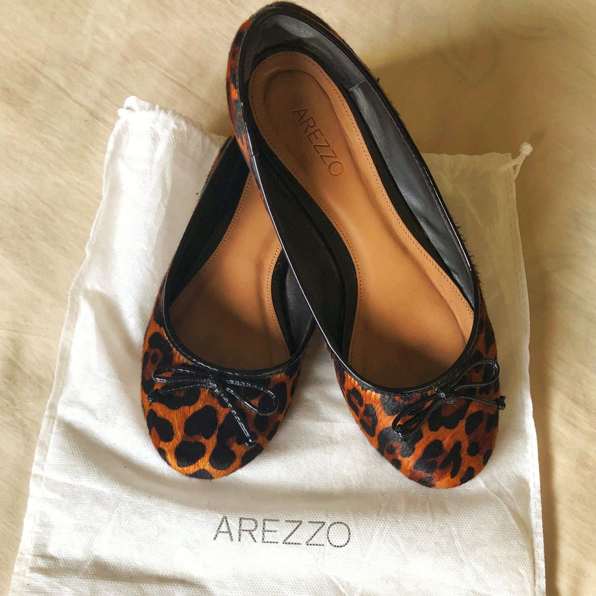 sapatilha animal print arezzo