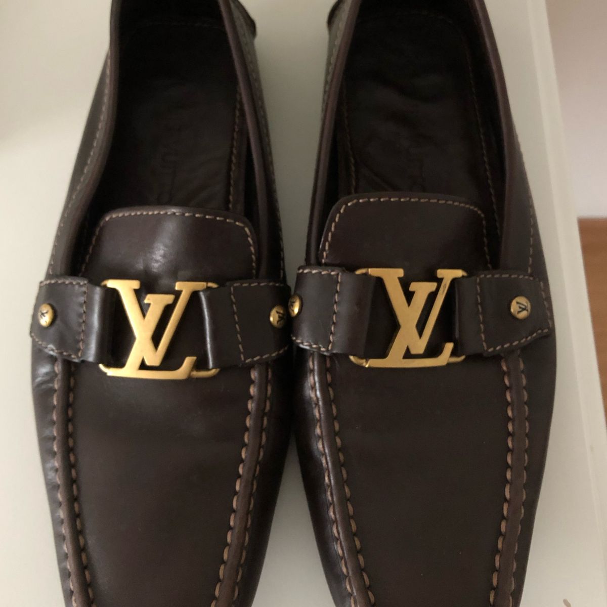 Mocassim Louis Vuitton Masculino Cinza – PRELOVED FASHION